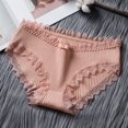 thumbnail image 1 of Bragas de carbón de algodón de hilo de mujer Calzoncillos sexy informales transpirables de cintura media, 1 of 4