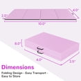 thumbnail image 5 of BalanceFrom 4-Panel All-Purpose Folding Gymnastics Workout Mat, 10' x 4' x 2", Light Pink, 5 of 7