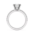 thumbnail image 3 of Earth Jewel 1.92 Ct Lab Created Cushion Cut Diamond Ring - 14K White Gold Plated Engagement Ring for Women's - Solitaire Ring for Proposal Wedding Gift - Elegant Women’s Diamond Engagement Ring, 3 of 3