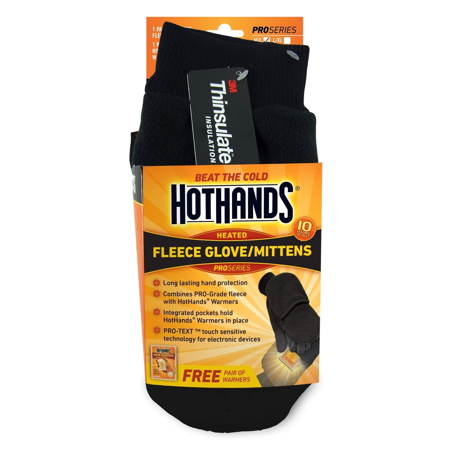 Mittens HotHands Heated Fleece Glove