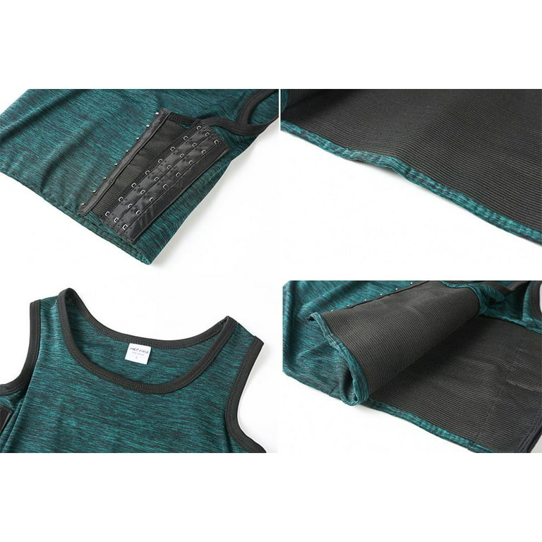 JARAZIN Women Chest Binder Colors Breast Binder Cotton Compression Bra Tank  Top Vest (Dark Grey,S) 