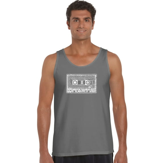 LA Pop Art Men's Word Art Tank Top - The 80's