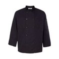 thumbnail image 1 of Chaqueta de chef Red Kap Chef DesignsSpun Poly Black, negro, mediano Diseños de chef 0425, 1 of 1