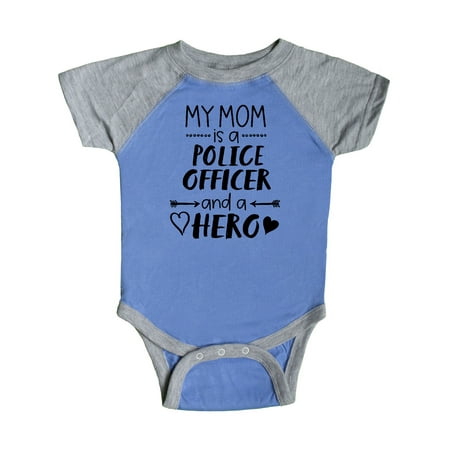 

Inktastic My Mom is a Police Officer and a Hero Gift Baby Boy or Baby Girl Bodysuit