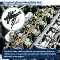 thumbnail image 2 of Juego de tornillos de cabeza de cilindro del motor Unique Bargains para Chevrolet Colorado 2.8L 3.5L 04-06 No.ES 71334, 2 of 7