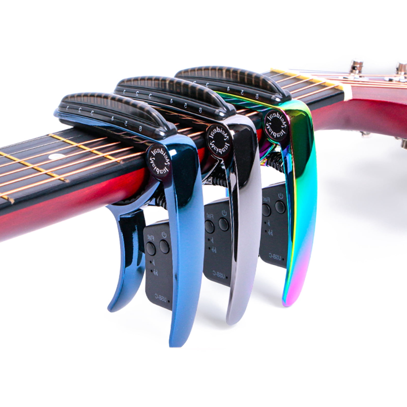 Metal Ukulele Capo Single Handed Operations Professional Capo Alloy Texture Suitable for All Guitar Enthusiasts Present