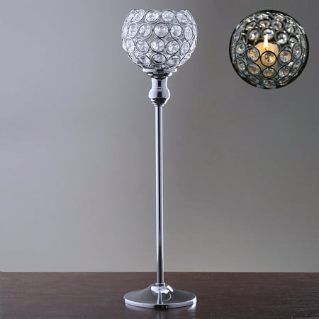 Efavormart 16 Tall Sleek Pillar Crystal Votive Tealight Candle Efavormart 16 Tall Sleek Pillar Crystal Votive Tealight Candle Holder Wedding Centerpiece
