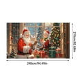 thumbnail image 2 of Garage Buddy Christmas Decoration 8x7 FT, Snow Santa Garage Door Cover for Outdoor Holiday Decor, Merry Christmas Yard Hanging & Photo Backdrop, 2 of 3