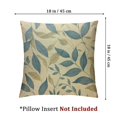 thumbnail image 4 of nygtbtfer  Blue Color Dusty Leaves Throw Pillow Cover Foliage Leaves Fern Greenery Herbs Plant Elegance Branch Nature Botanical Fall Pillow Case  Decorative Men Women Boy Girl Room Cushion Cover White, 4 of 7
