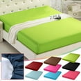 thumbnail image 1 of Protège-matelas Grand Rafraîchissant et Imperméable Couvre-Lit en Polyester Couleur Unie Housse de Lit Brossée Drap de Lit Couleur Unie Housse de Matelas Drap pour Lit à Eau Liquidation, 1 of 1