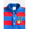 thumbnail image 4 of Wonder Nation Baby Boys Striped Polo Shirt and Pants Set, 2-Piece, Sizes 0/3M-24M, 4 of 5