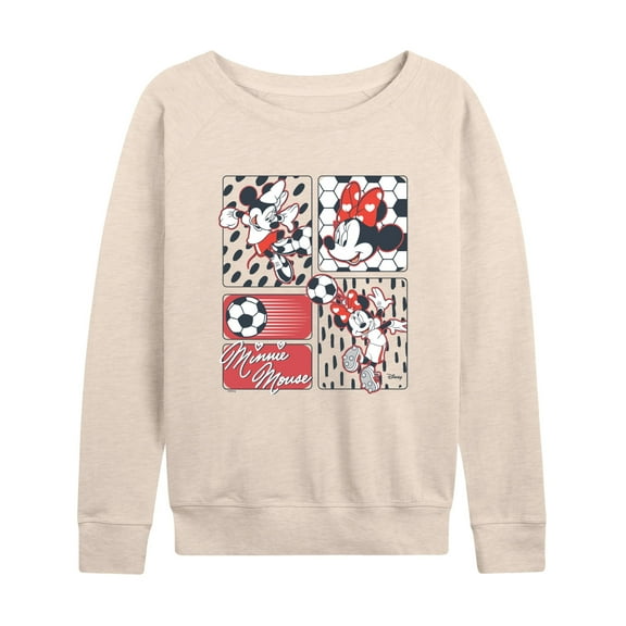 Disney - Minnie Soccer - Women's Lightweight French Terry Long Sleeve Shirt