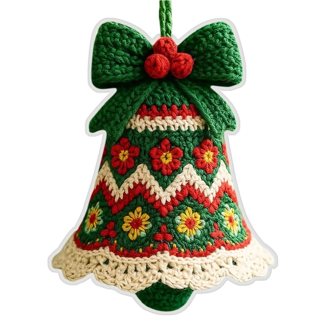 Crochet DIY Complete Acrylic Plane Christmas Ornament Stocking Wreath Bell Snowflake for beginners Premium Yarn Tools Detailed Instruction Step by Step Tutorials For Holiday Gift and Decorations