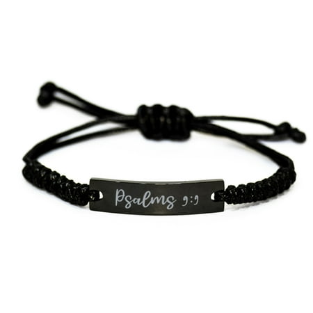 Psalms 9 9 Bracelet Psalms 9:9 Gift Bible Verse Stainless Steel Bracelet Jewelry Psalm