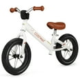 thumbnail image 1 of Costway Bicicleta de equilibrio para niños pequeños de 30 cm, sin pedales, con neumáticos de goma inflables, color blanco, 1 of 4