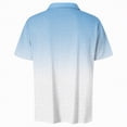 thumbnail image 6 of NOLDARES Mens Ribbed Polo Shirt Textured Knit Short Sleeve Casual Golf Beach Vacation Tops(Light Blue,3XL), 6 of 6