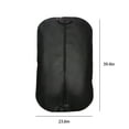 Black Foldable Garment Bag with Carry Handles for Hanging Clothes