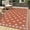 Orange, variant on TacleeKii 8' x 10' Waterproof Outdoor Rug, Reversible Mat, Reversible Picnic Mat with Carry Bag for Camping, Patio, RV, Deck, Backyard, Dark Blue