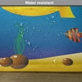 thumbnail image 6 of Ambesonne Yellow Submarine Place Mats Set of 4, Fish Sea Grass, Standard Size, Blue and Yellow, 6 of 6