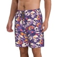 thumbnail image 2 of Pofeuu music Skull record Prin Men's Swim Trunks Quick Dry Bathing Suit Swimming Board Shorts Mesh Lining Beach Swimwear-Medium, 2 of 6