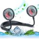 thumbnail image 1 of Hand Free Neck Fan, Rechargeable Mini USB Personal Fan, Headphone Design Wearable Neckband Fan with 360 Rotation, 3 Adjustable Speeds (Black), 1 of 4
