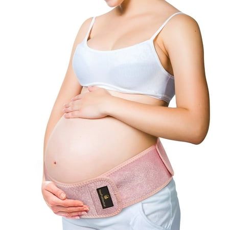 NeoProMedical Pink Maternity Back Support - Pregnancy Belly Support - Adjustable
