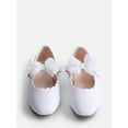 thumbnail image 3 of Wonder Nation Little Girls and Big Girls Scallop Ballet Flats with Tulle Bow, 3 of 4