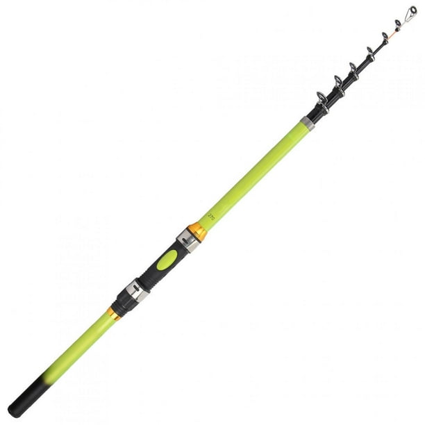 Qiilu Outdoor Ultra Short Portable Sea Fishing Carbon Rod Fishing Rod Telescopic Rods, Telescopic Fishing Rod, Fishing Stick 2.7m