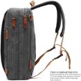 thumbnail image 4 of MesaSe Convertible Backpack Shoulder bag Messenger Bag Laptop Case Business Briefcase Leisure Handbag Multi-functional Travel Rucksack Fits 17.3 Inch Laptop For Men / Women / Travel (grey, 4 of 8
