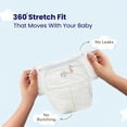 thumbnail image 5 of Geffen Baby On The Go Bamboo Disposable Diapers Size 3 - Master Box 104 Count, 5 of 11