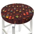 thumbnail image 3 of Gukieu Dancing African Women1 Print Round Chair Cover, Dust-proof and Non-slip Bar Chair Protective Cover, Suitable for Bars, Restaurants, Offices-12 inch, 3 of 7