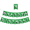 thumbnail image 2 of Luoshdecor Soccer Happy Birthday Banner,Green Soccer Football Birthday Party Decorations for Birthday Party Decorations, 2 of 6