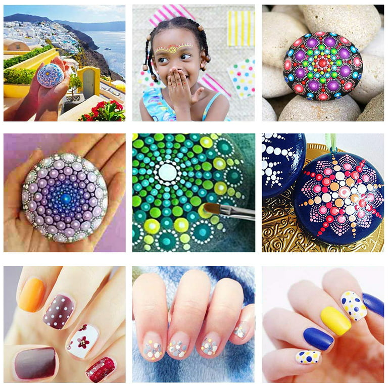 Mandala Dotting Tools Set with Stencils Palette Paint Brush Ball Stylus Pen  for Painting Rocks Nails Canvas Coloring Art Drawing - AliExpress