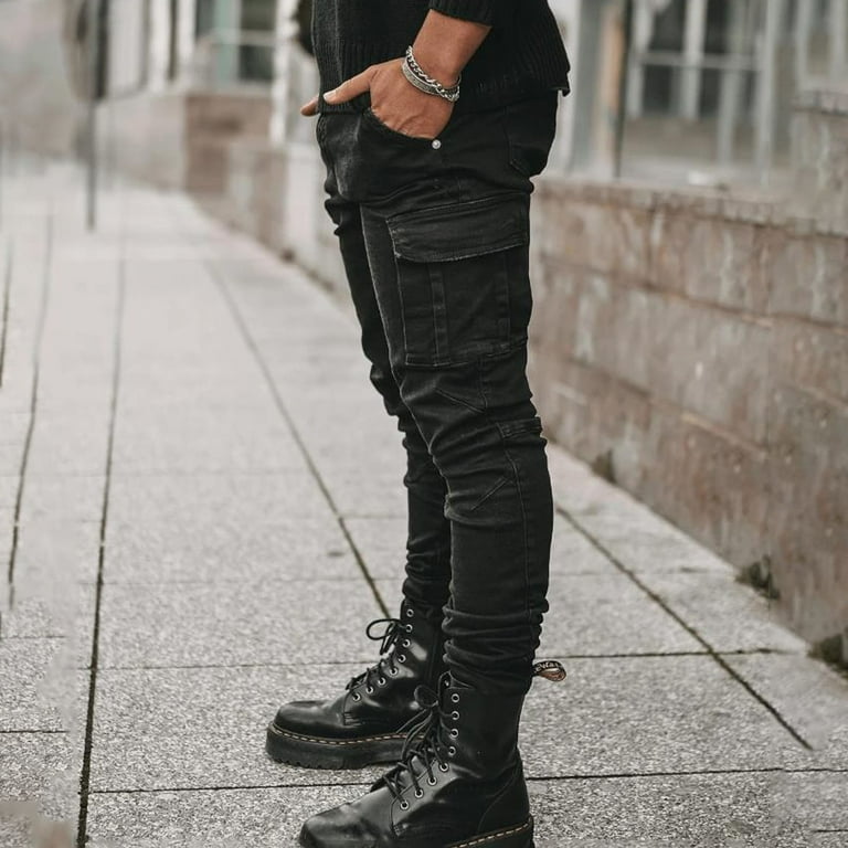 Combat Boots And Jeans Men Combat Boots With Baggy Jeans QHFBli