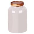 thumbnail image 1 of 1pc Glass Storage Tank Round Clear Storage Container Sealing Tea Canister Multifunctional Storage Jar（1950ml）, 1 of 8
