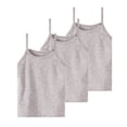thumbnail image 2 of ITSAME 3-Pack Girls Camisoles Breathable Knit Cotton Tank Tops Kids Loose Casual Undershirts Gray Size 7-8, 2 of 5