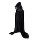 thumbnail image 3 of Disfraces de Halloween, mujeres, hombres, capa elegante, con capucha, bruja adulta, capas largas negras para fiestas navideñas, capas con capucha kenally JR0584-14B, 3 of 3