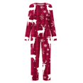 thumbnail image 5 of successthop Christmas Pajamas for Women 2 Piece Reindeer Long Sleeve Snowflake Tops Holiday Pants Merry Loungewear, 5 of 5