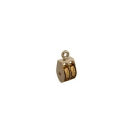 Campbell 1 in. D Nickel Copper Ridge Eye Double Sheave Rigid Eye Pulley Campbell 1 in. D Nickel Copper Ridge Eye Double Sheave Rigid Eye Pulley