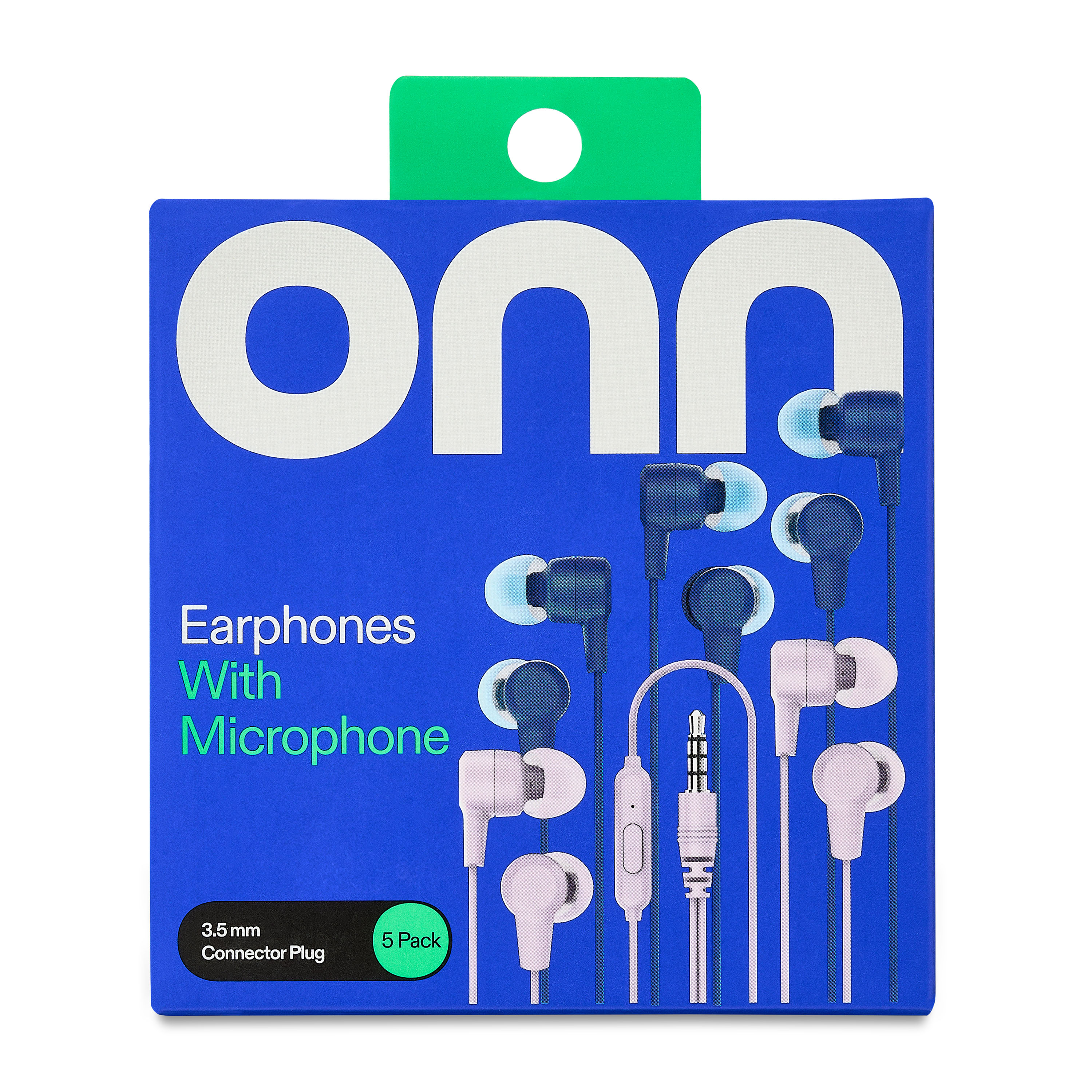 Auriculares con cable onn (paquete de 5), multicolor 6