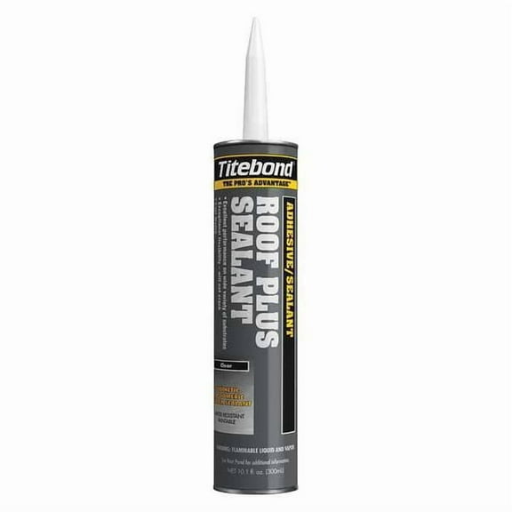 Titebond Roof Plus Sealant, 10 oz, Cartridge, Clear, Hybrid Base 3241