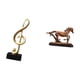 thumbnail image 5 of Figura de nota musical, escultura de escritorio, caballo, estatua coleccionable de resina, adorno único y ligero, ideal para la oficina, decoración de, 5 of 8