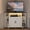 White, variant on Corner TV Stand for 55 Inch TV, 45" Corner TV Console with Storage, Farmhouse Corner TV Cabinet with Cable Management&LED Lights for Bedroom/Living Room, White