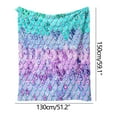 thumbnail image 3 of Xihbxyly Manta de Franela, Suave Felpa, Estampado Resistente a La Decoloración, Acogedora Manta para Sofá y Cama, Decoración para Todo Tipo de Clima, Ideal para Pieles Sensibles, Regalo Perfecto, 130, 3 of 3