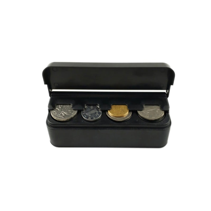 Fymall Car Coin Change Dispenser Plastic Coin Storage Box Case
