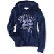 thumbnail image 1 of Aeropostale - Sudadera con capucha para mujer Eighty Seven Script, azul, pequeña, 1 of 1