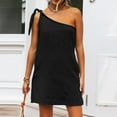 thumbnail image 6 of absuyy Women Dresses Sling Solid Sexy Fashion Dresses Sleeveless Fashion Dresses Black Trendy Skirt Size M, 6 of 9