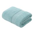 thumbnail image 1 of Toalla de algodón de rizo, suave y absorbente, agradable para la piel, de color sólido, jacquard, para ducha, para el hogar, baño, spa, salón de belleza., 1 of 8
