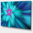 thumbnail image 2 of Rotating Blue Fireworks - Floral Canvas Art Print, 2 of 4