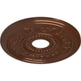 thumbnail image 3 of Ekena Millwork 16 1/8"OD x 3 1/2"ID x 7/8"P Genevieve Ceiling Medallion (Fits Canopies up to 3 1/2"), Hand-Painted Copper Penny, 3 of 6